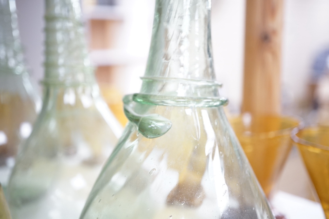 A collection of assorted coloured glassware, 19th century and later. Tallest 24cm. Condition - fair